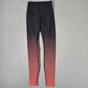 Lululemon Black Red Ombre Speckle Wunder Under Hi-Rise Tight 28" Womens‎ 4